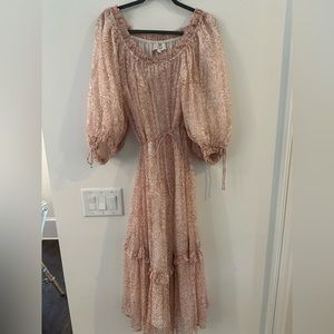 CLEOBELLA SAIGE CHIFFON MIDI DRESS